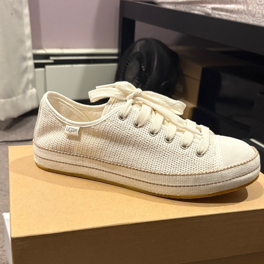 UGG Cream Knit Low-Top Sneaker